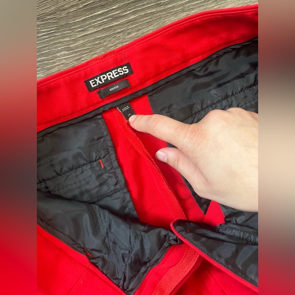 Express red dress pants Size: 2R - Picture 3 of 5
